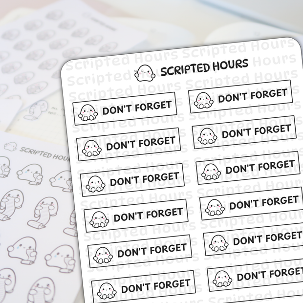 Blobby Labels - Don't Forget