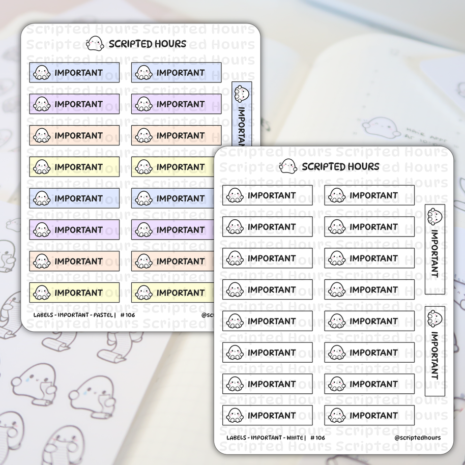 Blobby Labels - Important