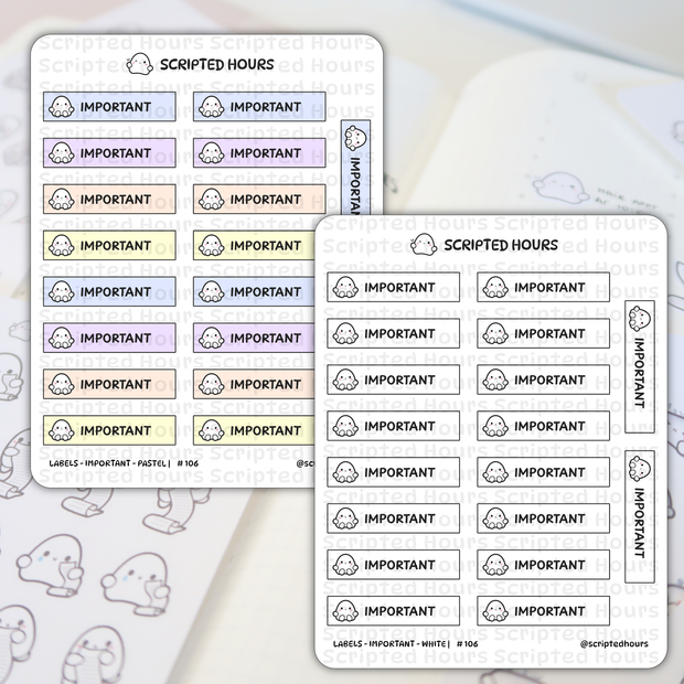 Blobby Labels - Important