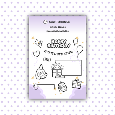 Blobby Stamps - Happy Birthday Blobby