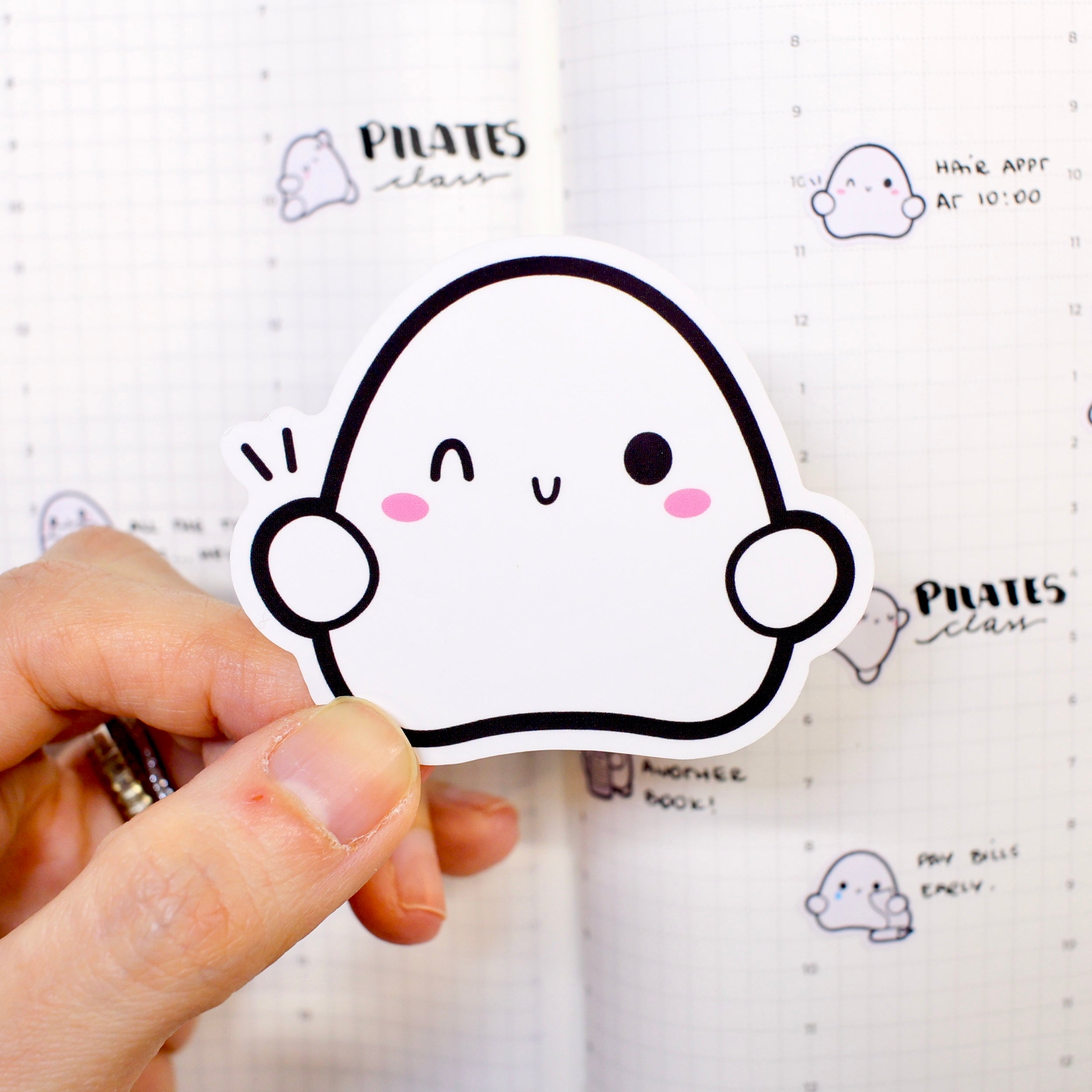Hello Blobby Vinyl Sticker