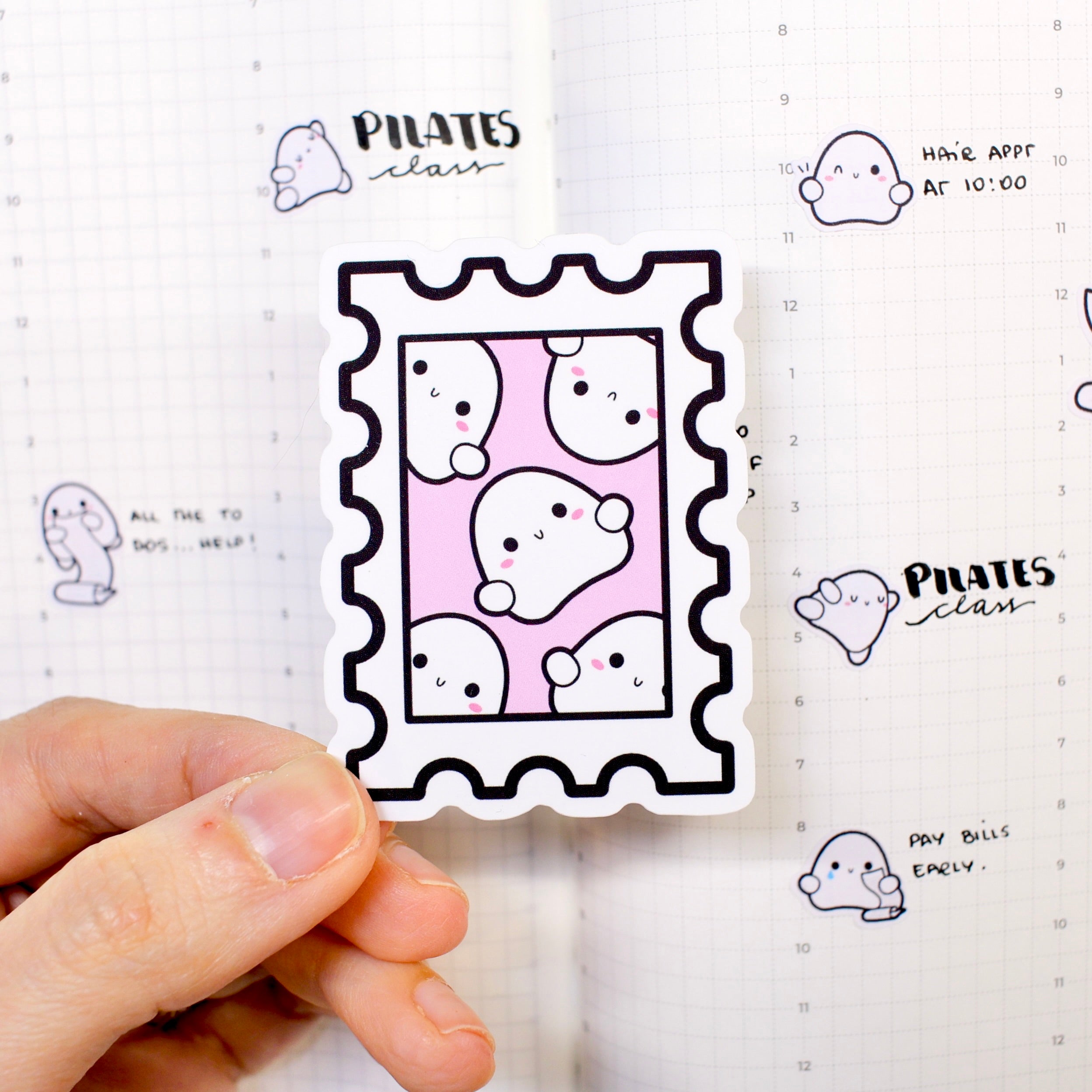 Blobby Stamp Vinyl Sticker