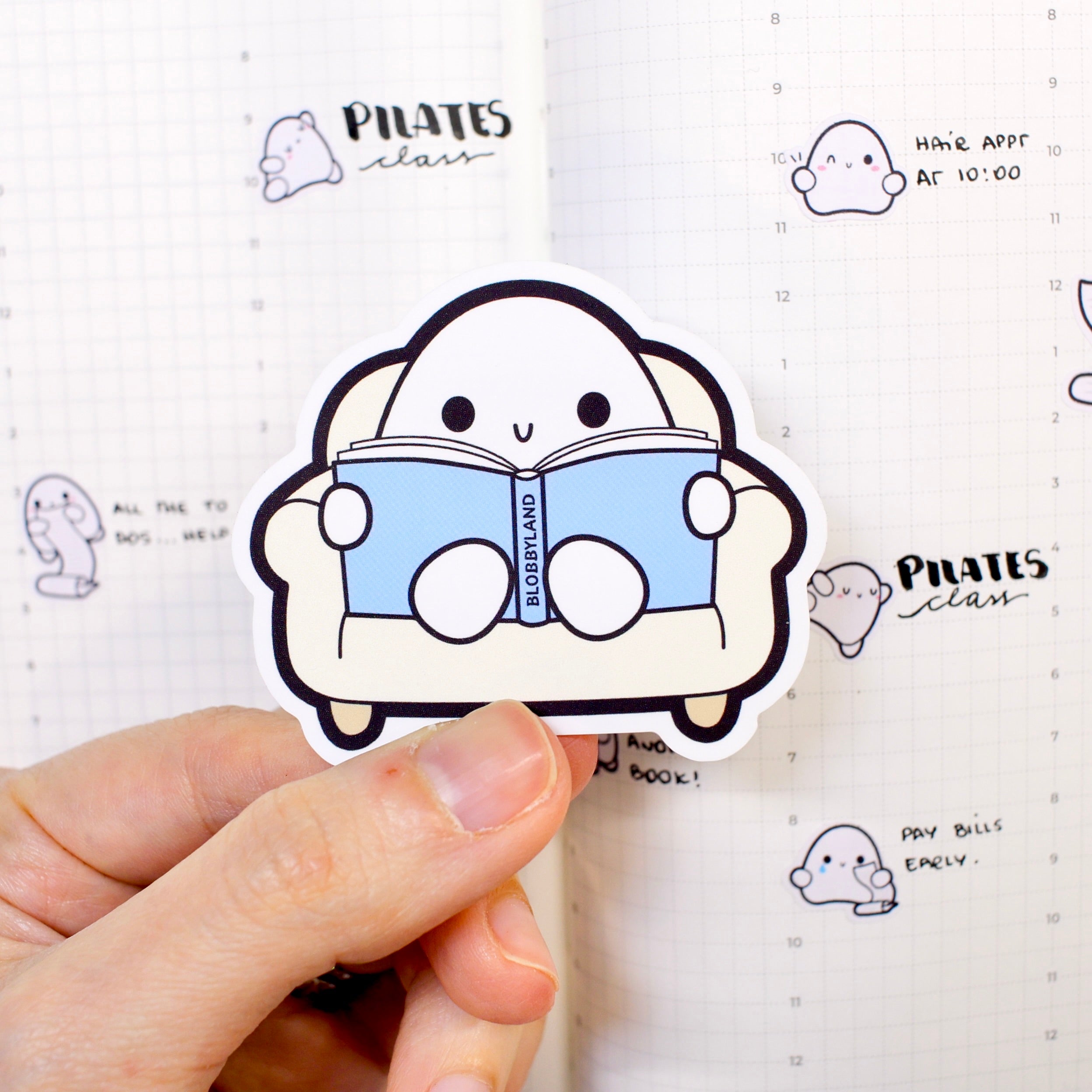 Cozy Reading Vinyl Sticker