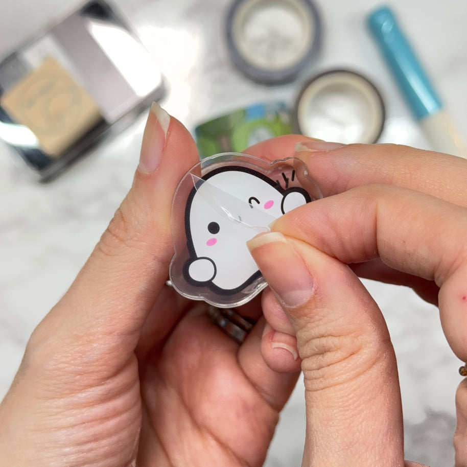 Acrylic Clip - Hello Blobby