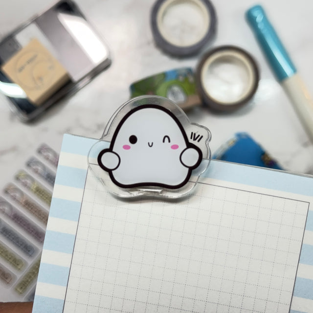 Acrylic Clip - Hello Blobby