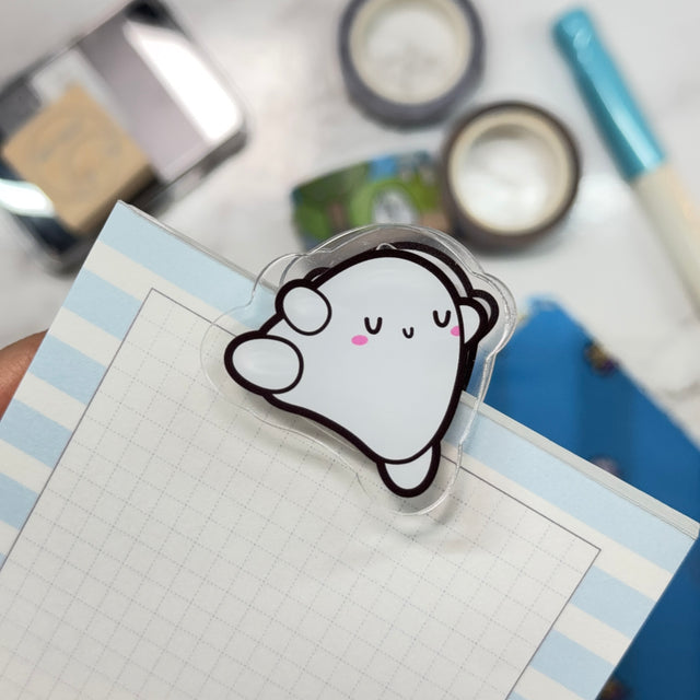 Acrylic Clip - Happy Blobby