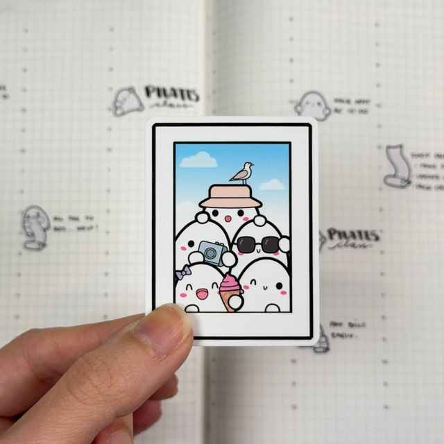 Travel Time Vinyl Sticker