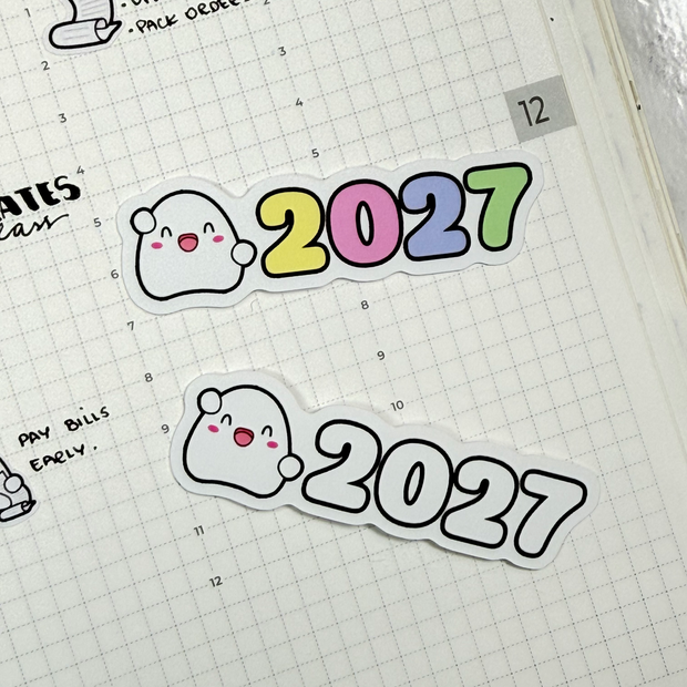 2027 Vinyl Sticker