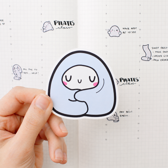 Cozy Under the Blanket Vinyl Sticker