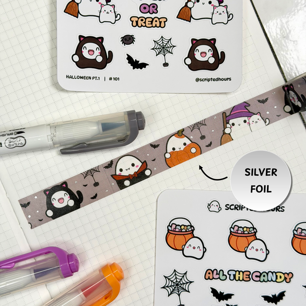 Halloween Blobby Washi Tape - 15 mm