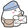 Cartoon character with a blue cap, brown bag, and holding an envelope with a heart on a white background